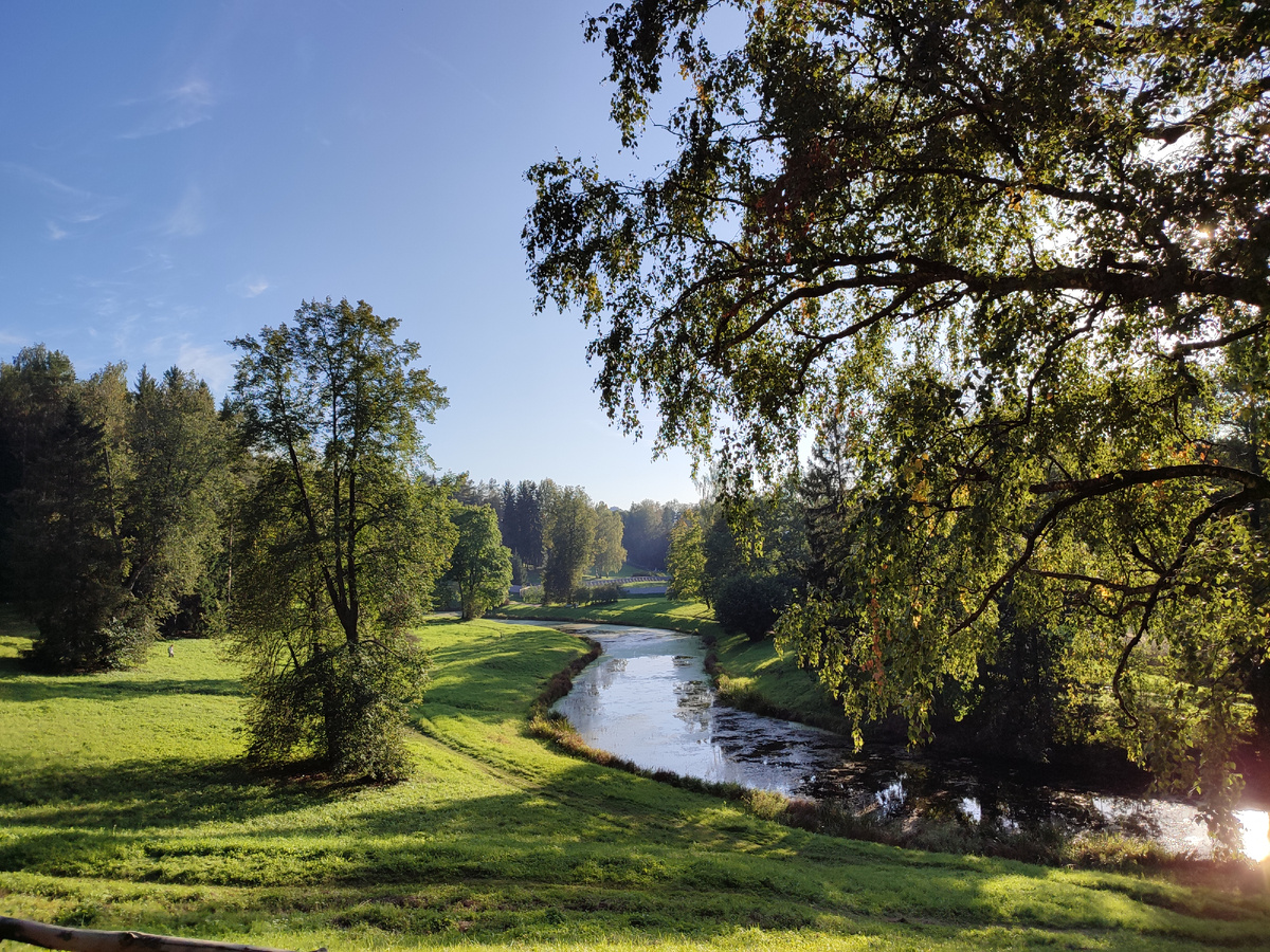 Павловск, долина реки Славянки. Типичный английский пейзажный парк.