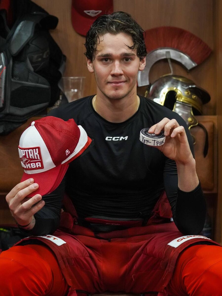 Михаил Мальцев. Фото: ХК "Спартак" https://t.me/hc_spartak/19916