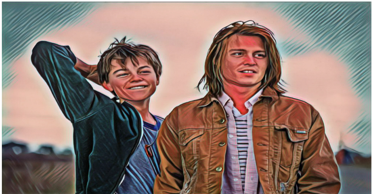 Леонардо Ди Каприо и Джонни Депп в фильме "Что гложет Гилберта Грейпа?"