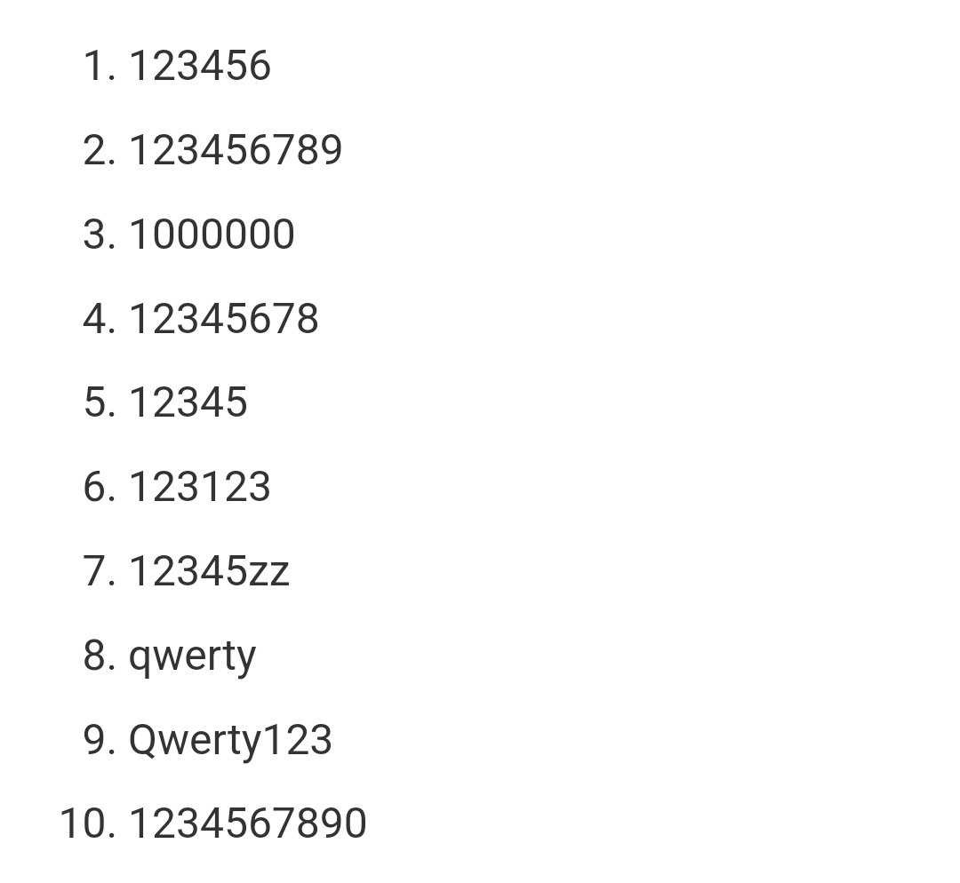 Топ-10 паролей от серверов. Запомните и не используйте никогда и нигде