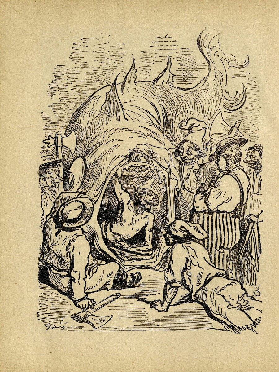 Приключения Мюнхаузена / Распэ Э.; ил. Густав Доре ; Москва : Детиздат, 1937