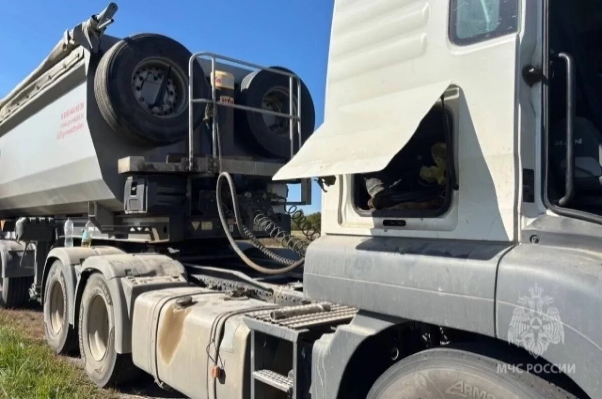    В Ивановской области во время движения загорелся грузовик