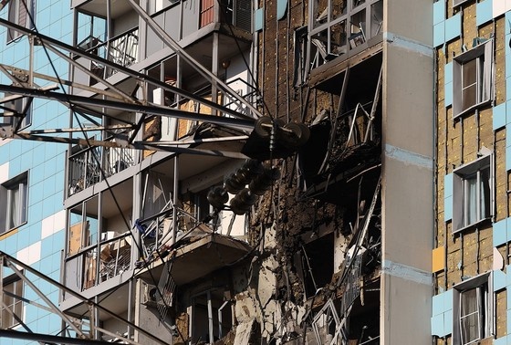    Последствия падения беспилотника в Московской области