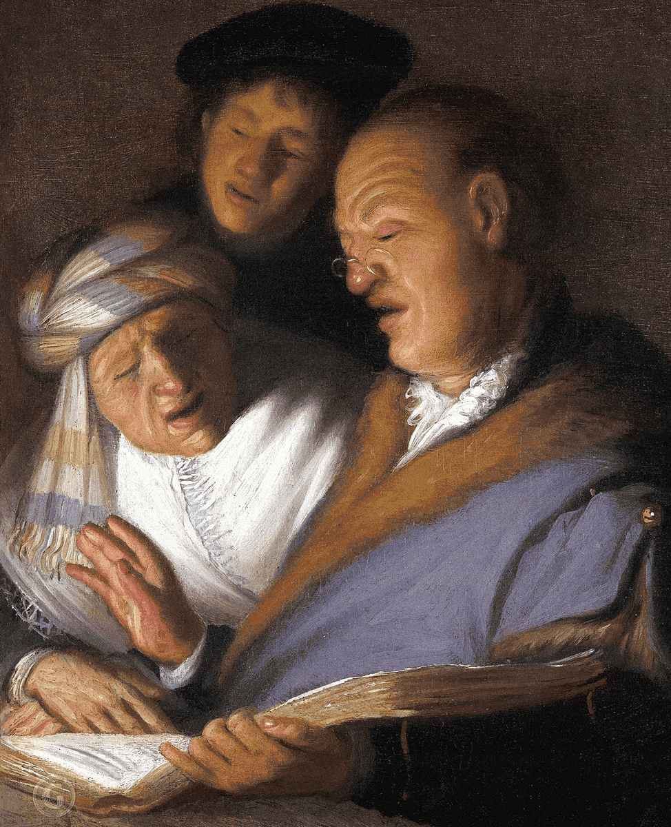 Рембрандт, «Четыре чувства» (Аллегория зрения, обоняния, слуха, осязания) 