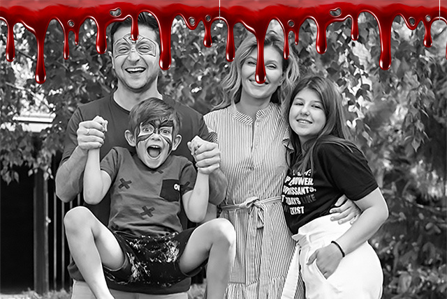 На фото: убийца ребенка веселится с собственными детьми