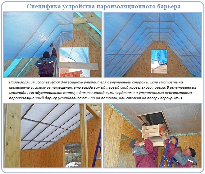 Специфика устройства пароизоляционного барьера
