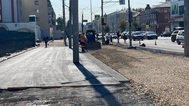    В Кирове благоустраивают подходы к площади Александра Невского