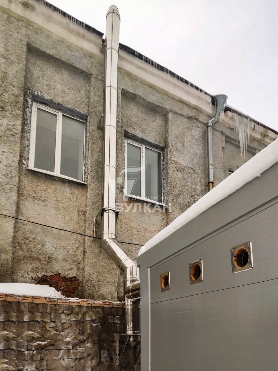 Система дымоходов "Вулкан" на "Выборгском Молочном Комбинате"