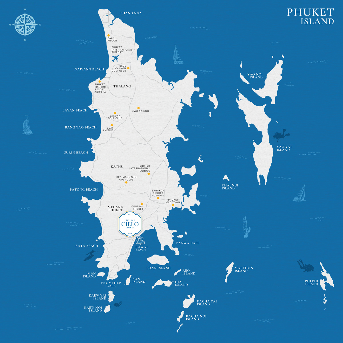 Расположение Title Cielo на о. Пхукет