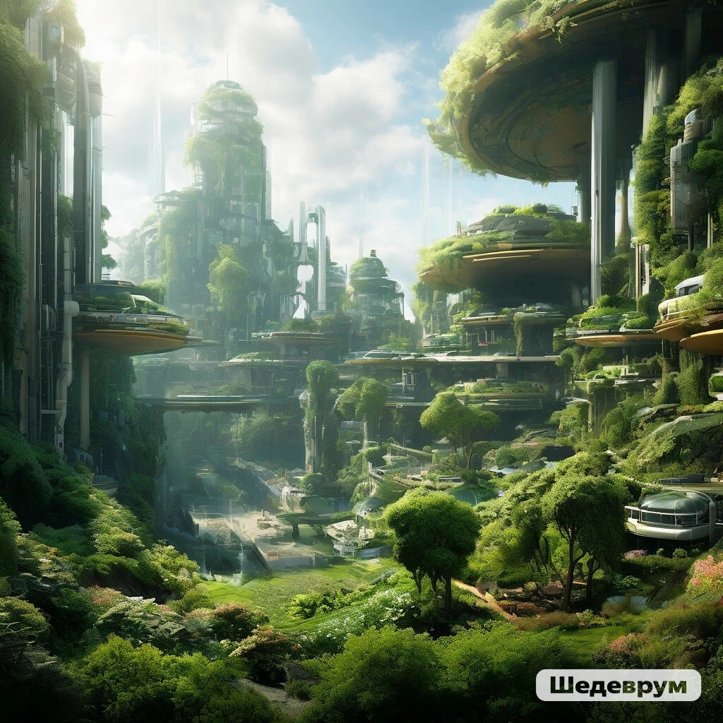 Светлое будущее глазами ИИ. 