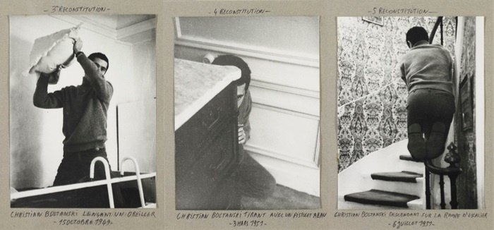 Болтански. Реконструкция поступков Кристиана Болтански с 1948 по 1954 год. 1970. Фотография.