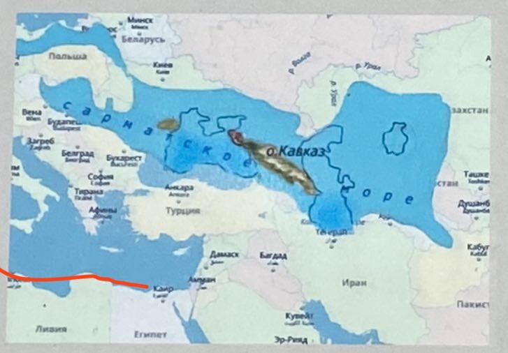 фото со стенда, если присмотреться видно остров Кавказ)) 