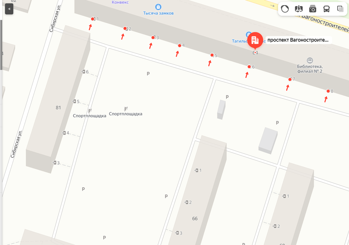 скриншот карты