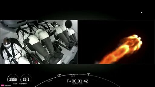 Вот так взлетал Dragon01:21Play video, "SpaceX's Polaris Dawn mission blasts off", Продолжительность 1,21
