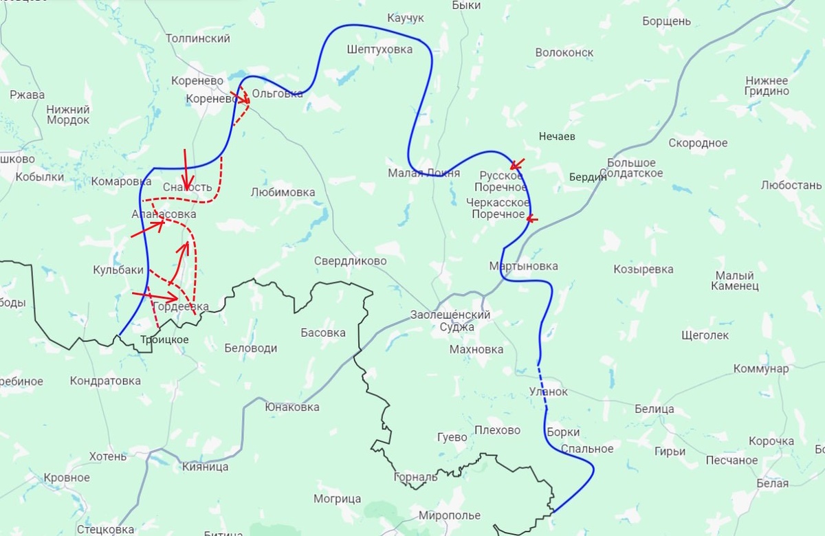 Курское направление на вечер 10.09.24: контрнаступление ВС РФ - день первый..