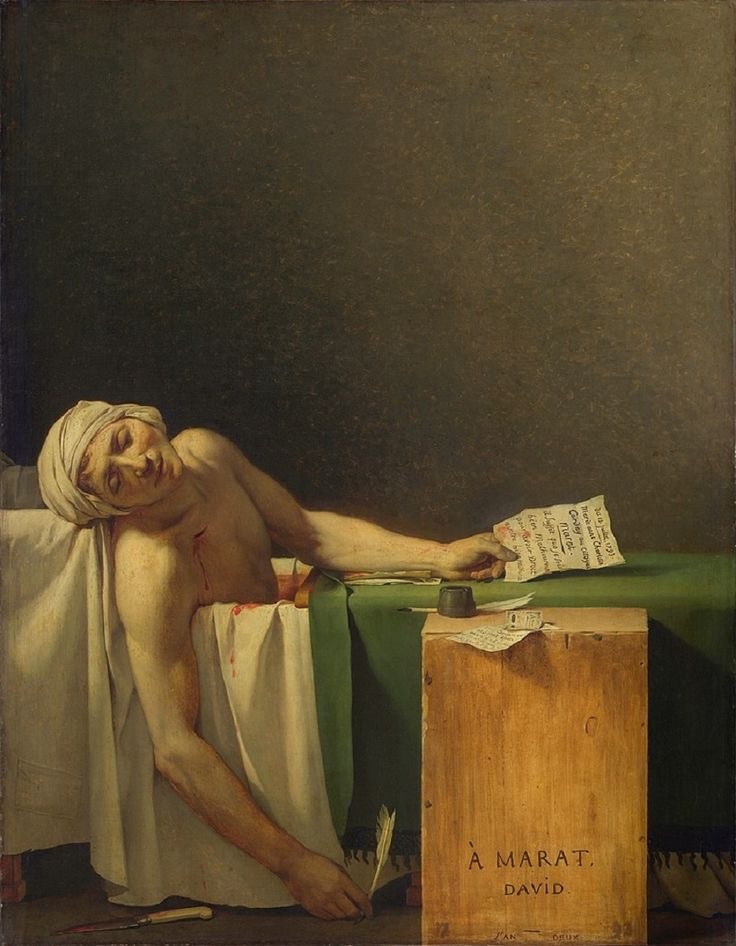 "Смерть Марата" — Жак-Луи Давид (1793)