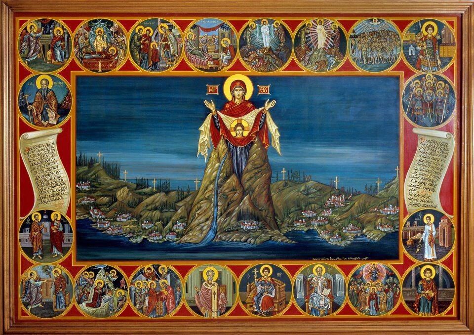 Одна из красивейших чудотворных икон = "Игуменья Святой горы Афонской". Источник: https://cz.pinterest.com/pin/526358275169477801/