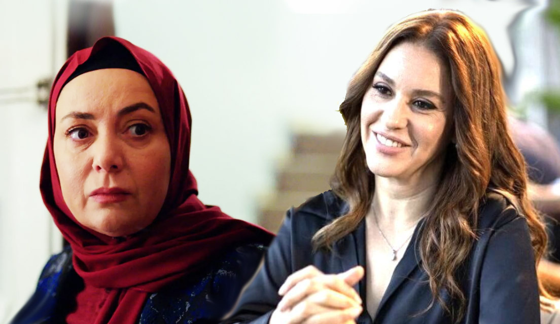 Сватьи из разных миров. Пембе и Кывылджим. Коллаж из кадров сериала "Клюквенный Щербет"