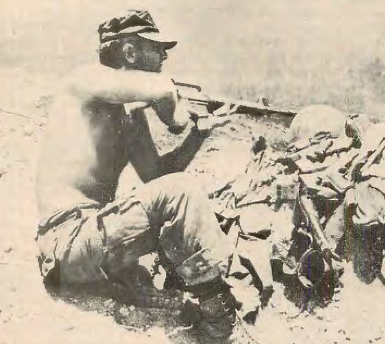 Тейлор с М-16.