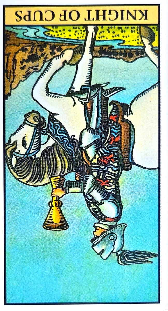 Рыцарь кубков. Перевёрнутая карта. 