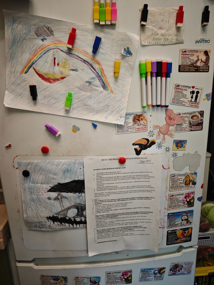 Холодильник в творческой семье)