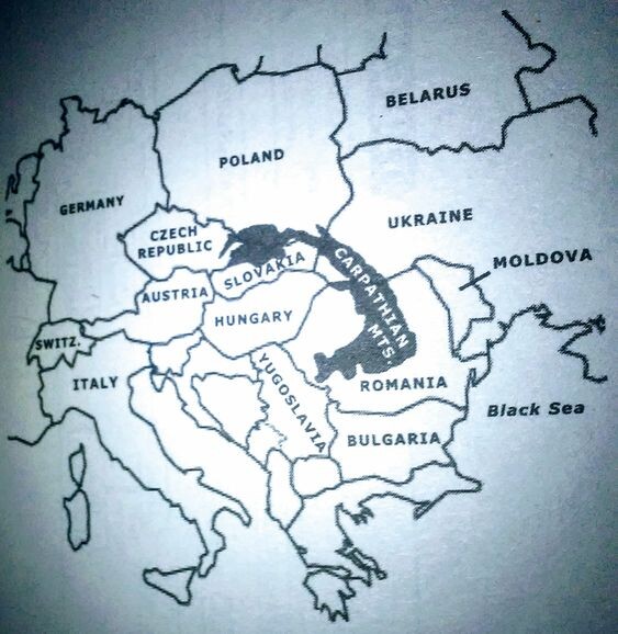 Карпатские  горы  и  государства, на  территории  которых  они  находятся