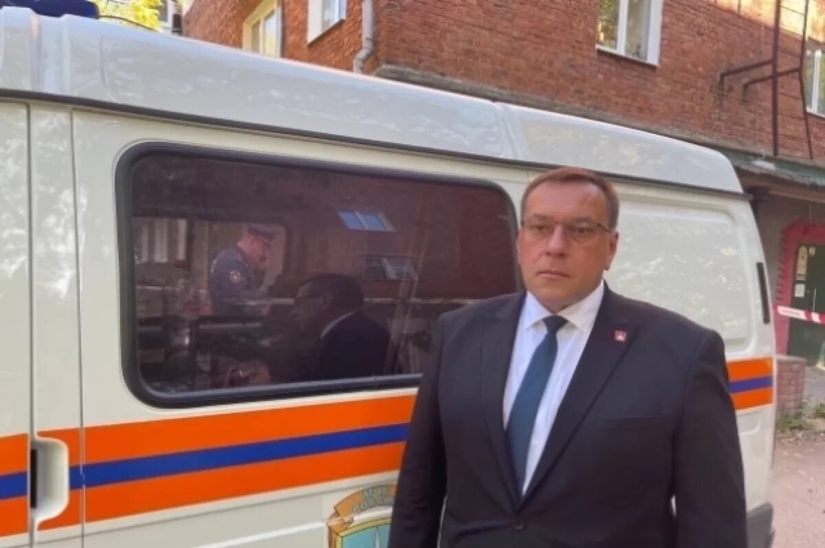    Алексей Туров на месте происшествия