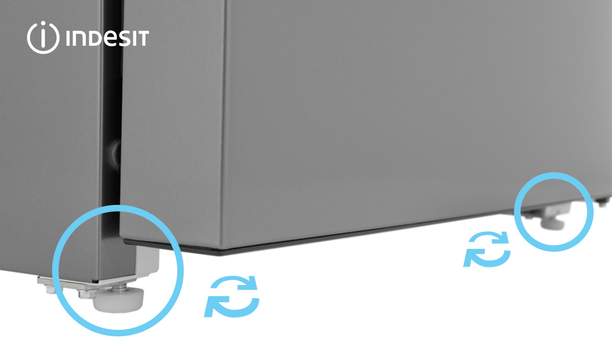 Если не отрегулировать ножки, нивелировав неровность пола, холодильник может шуметь