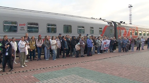 Бийск встречает первых пассажиров туристического поезда 