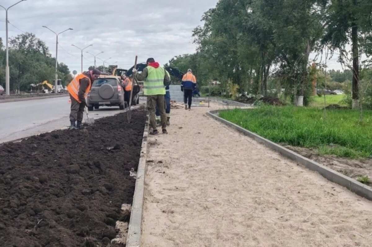    В Омске завершаются ремонтные работы на улице им. 60 лет Победы