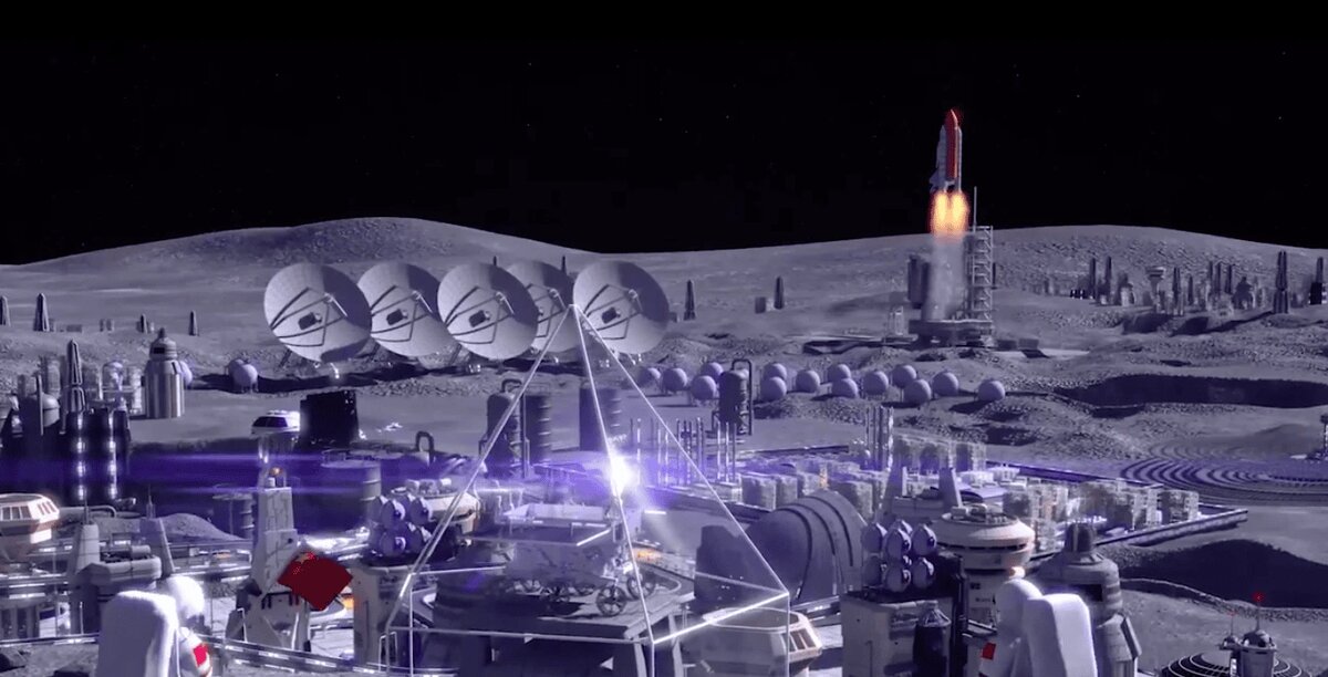 Международная лунная исследовательская станция. Видение до 2045 года. Фото. CNSA