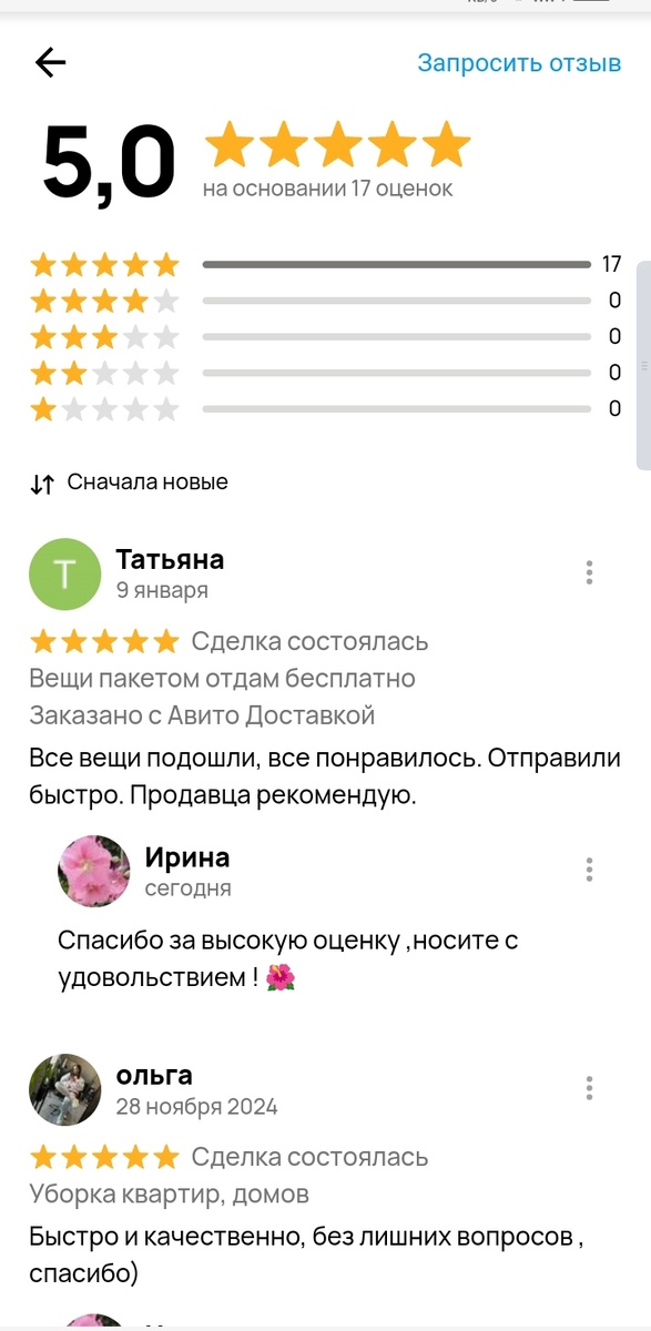 Чем больше отзывов и лучше рейтинг - тем лучше спрос 