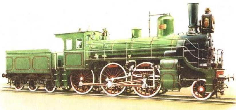 Паровоз серии Нв - первый российский курьерский паровоз. Источник фото: ru.wikipedia.org Авторство: Неизвестен. Техника молодёжи, Общественное достояние, https://commons.wikimedia.org/w/index.php?curid=6550251