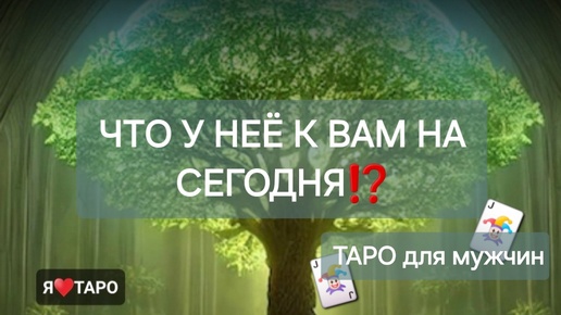 Что у неё к Вам на сегодня⁉️ Расклад таро для мужчин