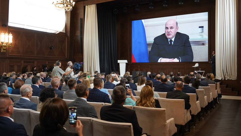    Заседание началось с видеообращения от председателя Правительства России Михаила Мишустина Фото: правительство Ставрополья