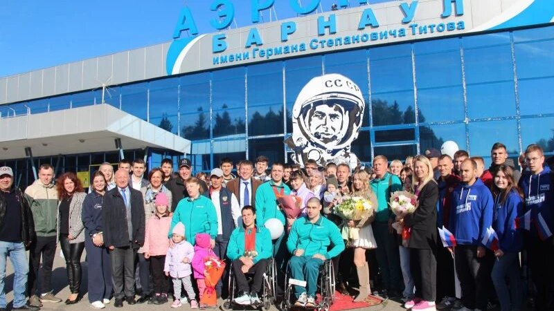     Героев Паралимпиады встретили в Барнауле. Виталий Дворянкин, "Алтайский спорт"