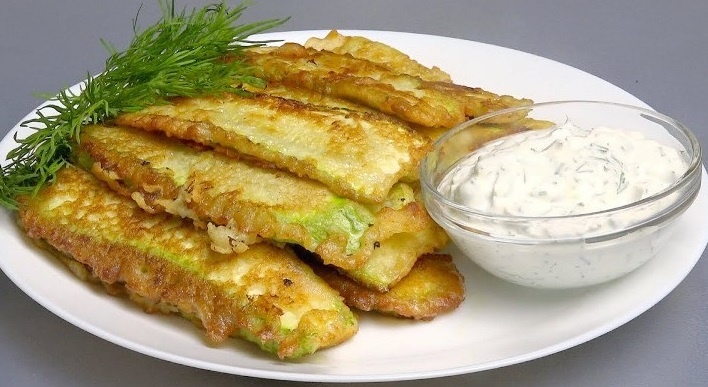 кабачки в кляре