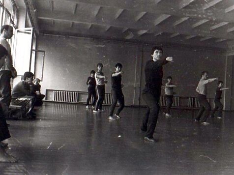 РЕДКИЙ КАДР - ТРЕНИРОВКА У ГОРОХОВЫХ 