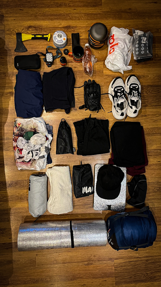 Необходимый список вещей для десятидневного путешествия в Дагестан. 