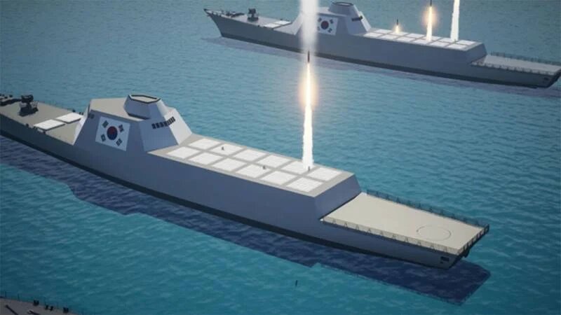 Возможный вариант корабля-арсенала Южной Кореи. Фото: Hanwha Ocean