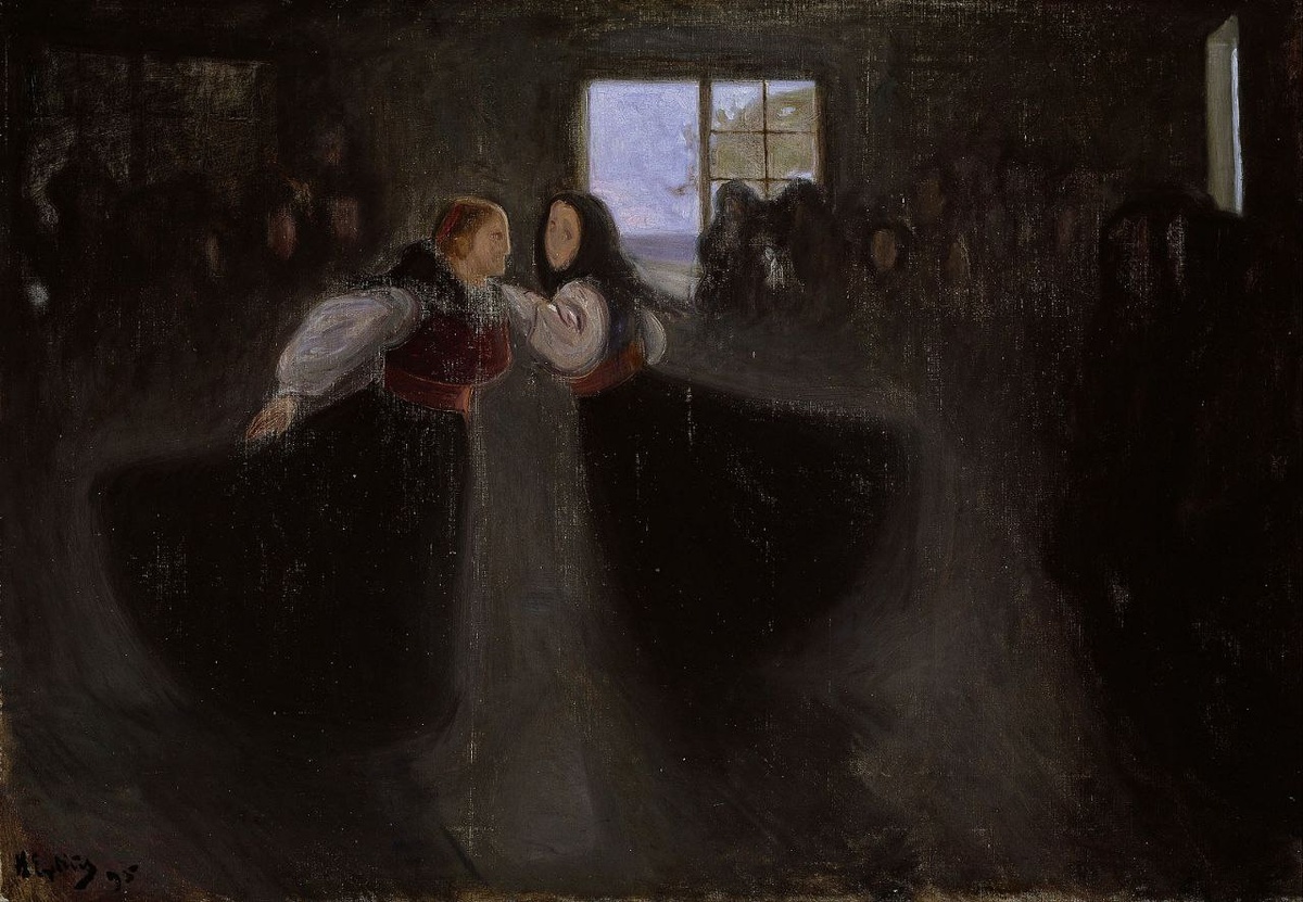 "Girls Dancing" (1895)  Хальфдан Эгедиус