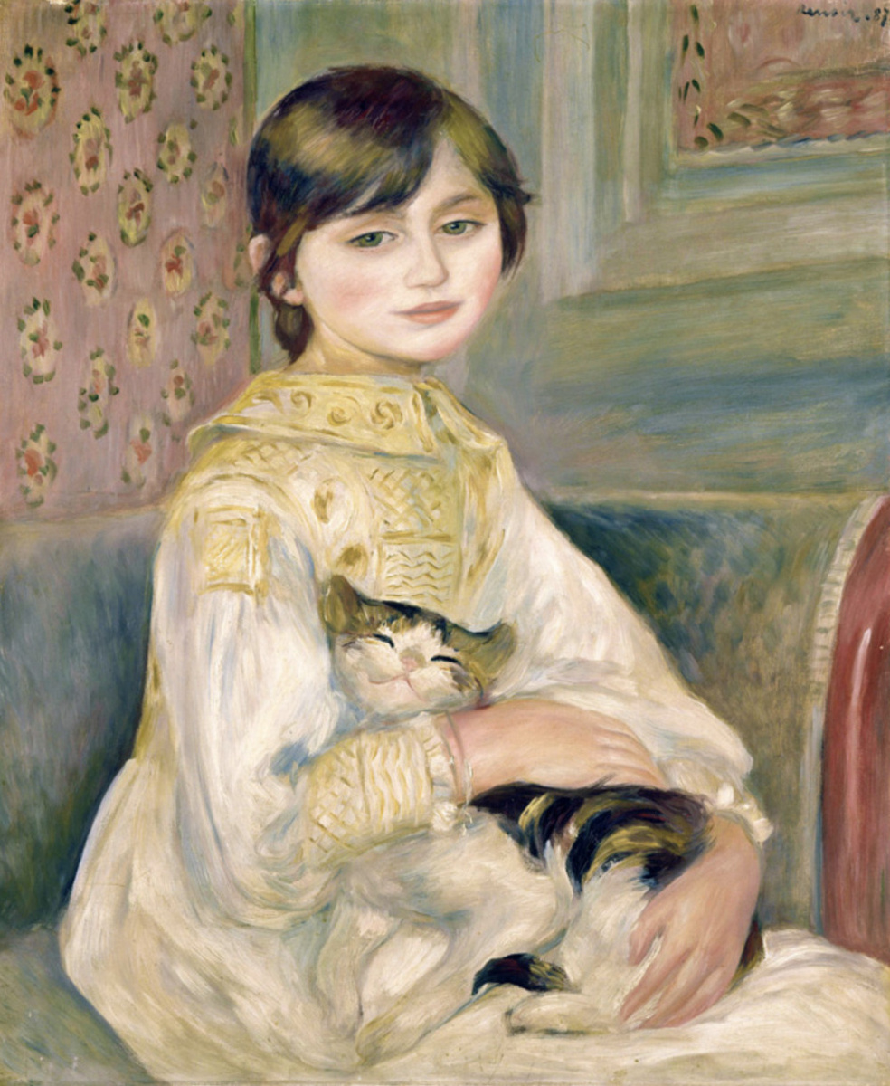 «Жюли Мане с кошкой» (1887) Пьер Огюст Ренуар