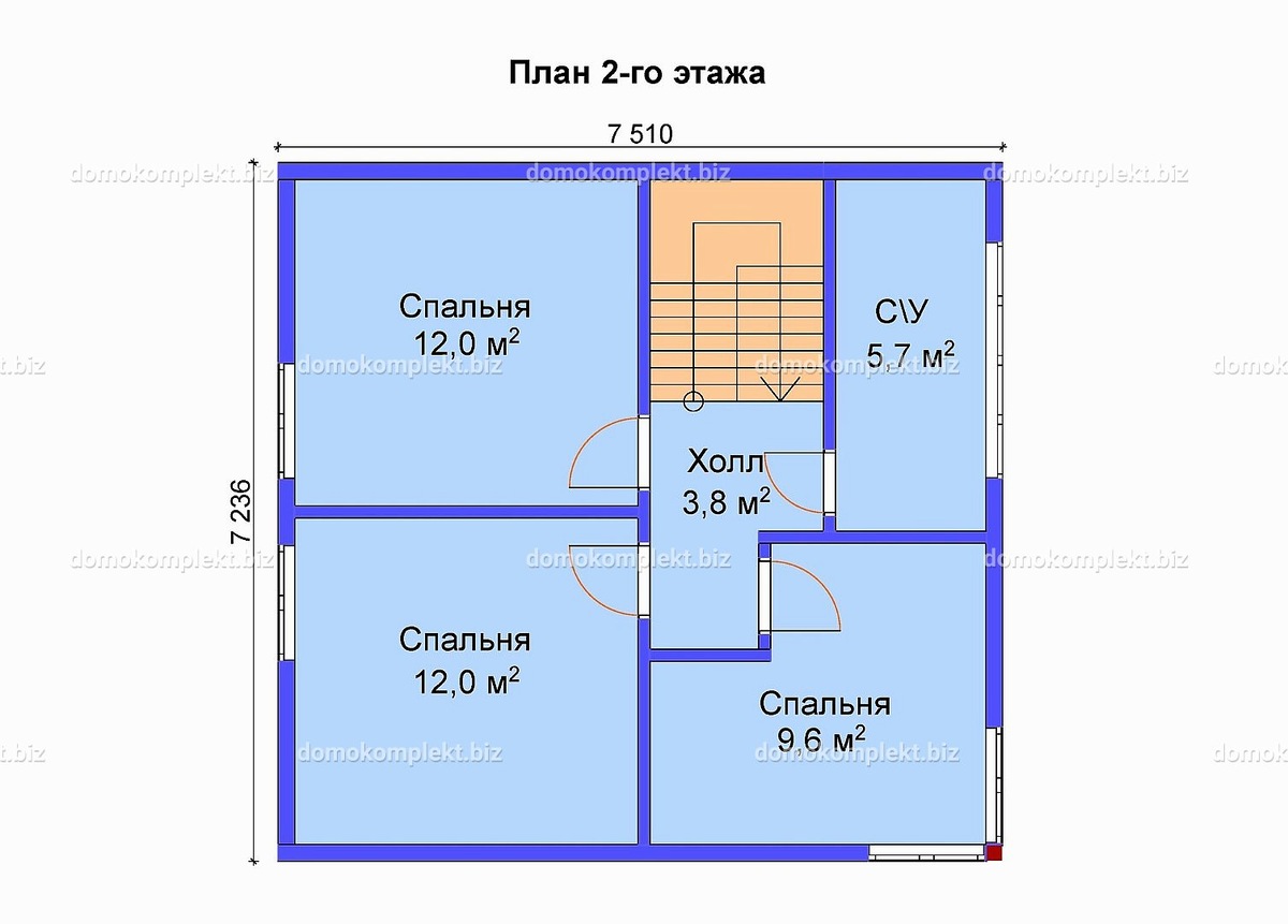 План второго этажа