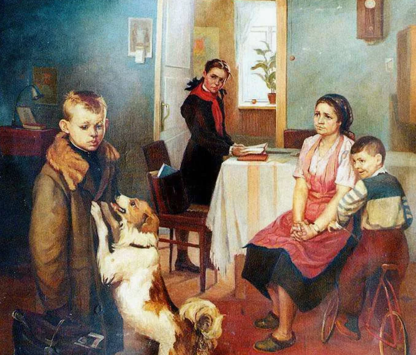 Эту картину знают все. "Опять двойка. Ф.П. Решетников