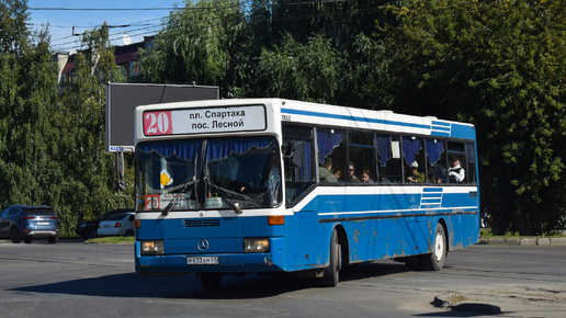 Автобус Mercedes-Benz O405 (Р 933 ВМ 58). Покатушки по Барнаулу. / Ride on the Mercedes-Benz O405 bus.