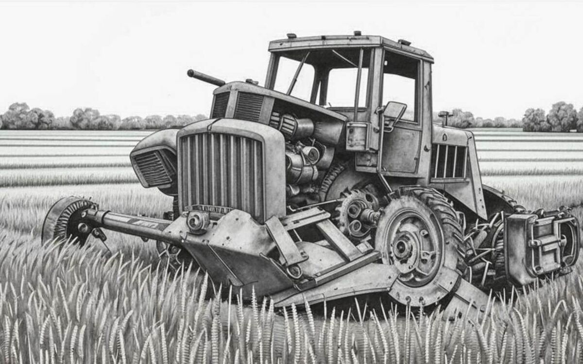    Предварительный ущерб курским аграриям оценили в 85 млрд рублей Иллюстрация: нейросеть «Кандинский»