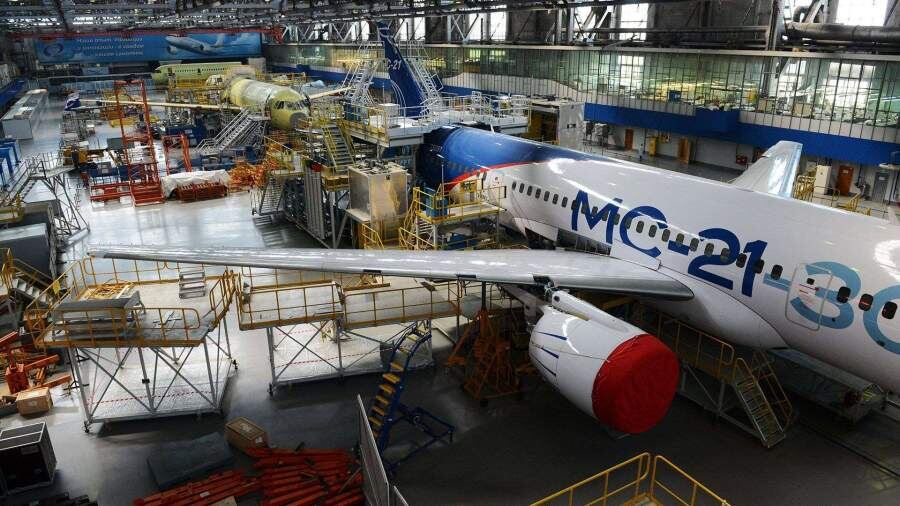 Цех окончательной сборки среднемагистрального МС-21