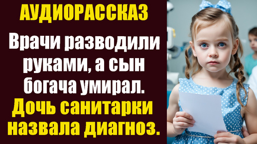 Врачи разводили руками, сын богача умирал и тогда дочь санитарки передала богачу записку с точным диагнозом.