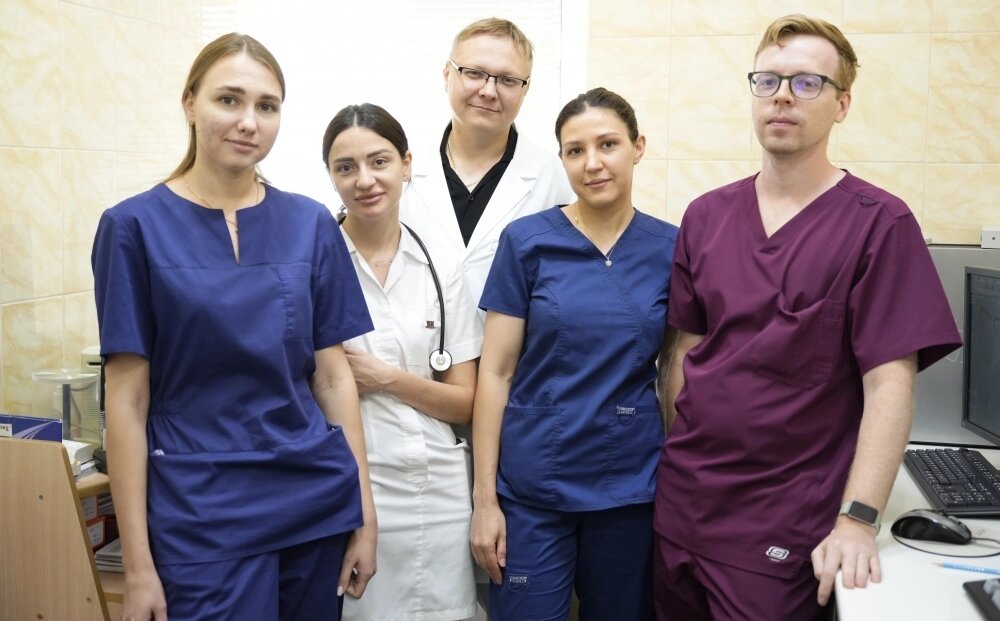    Бригада медиков, выполнявших операцию. Фото: Пресс-служба РостГМУ