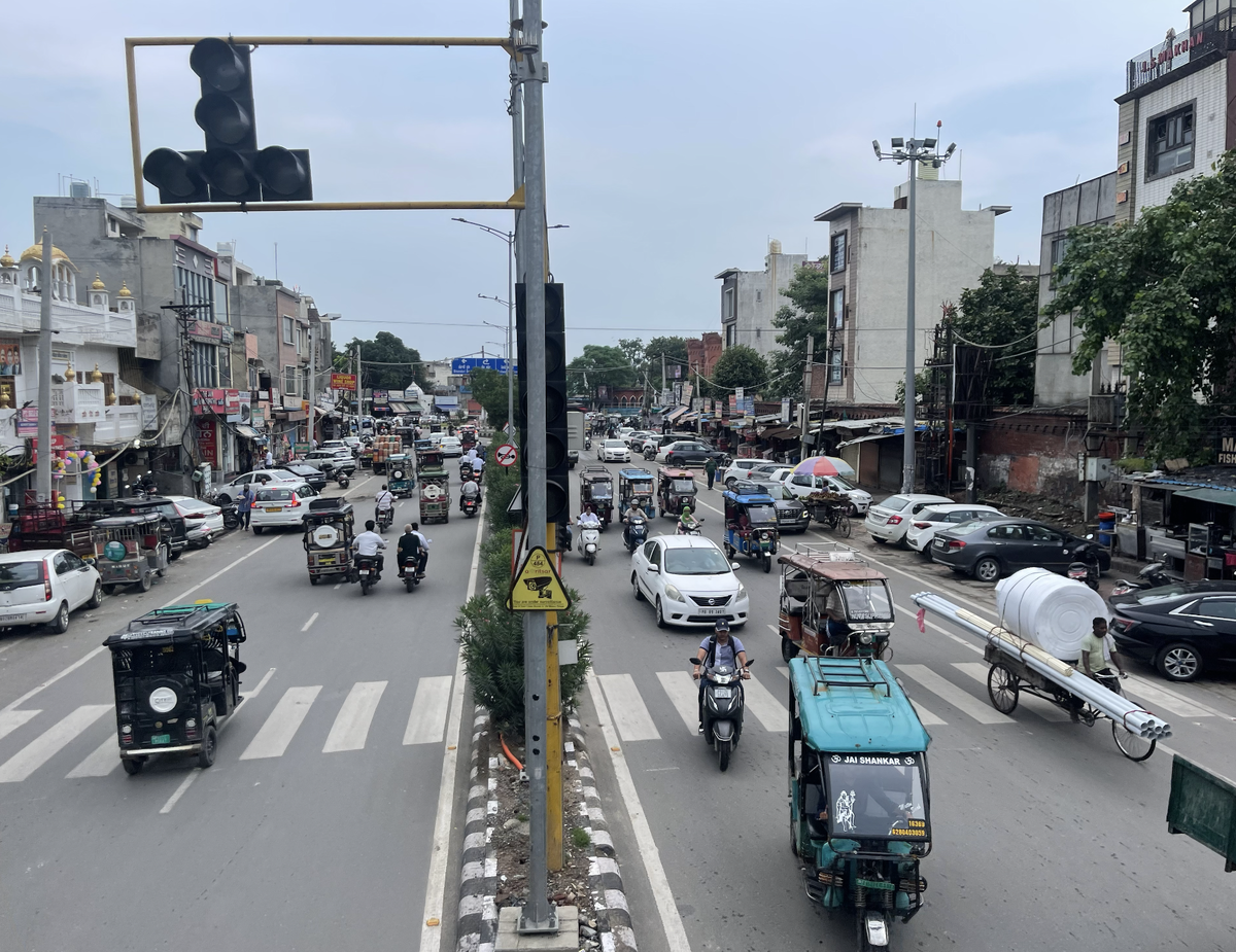 Моторикши на проспектах города Амритсар (фото автора)